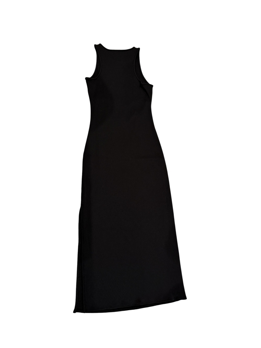 WHBM Forme Rib Sleeveless Midi Dress in Black - Picture 8 of 10